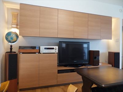 水廻りをリフレッシュ!壁面収納でTV周辺がスッキリ 水廻りをリフレッシュ!壁面収納でTV周辺がスッキリ